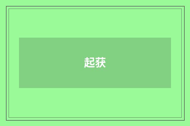 起获