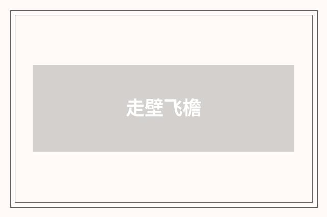 走壁飞檐