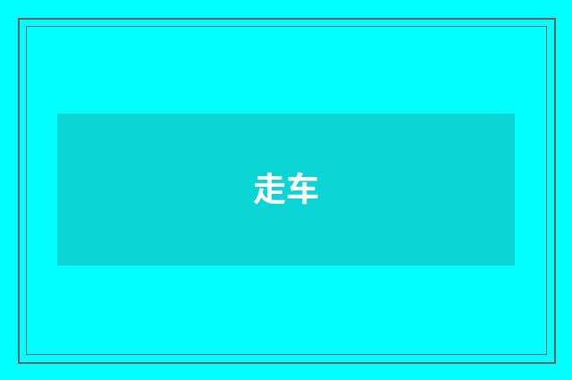 走车