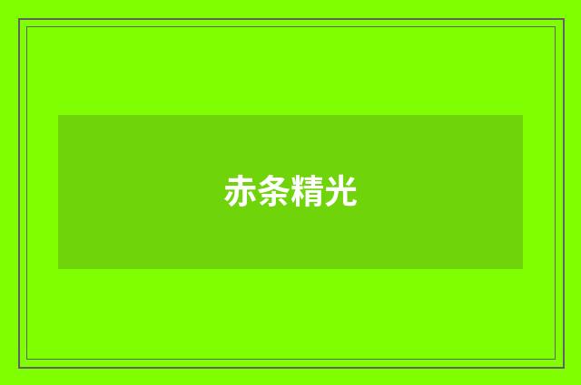 赤条精光