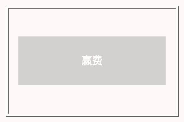 赢费