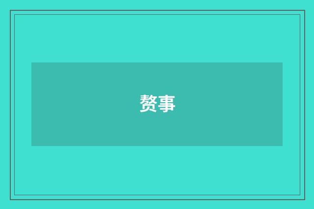 赘事