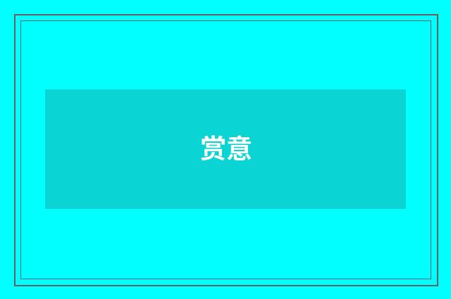 赏意