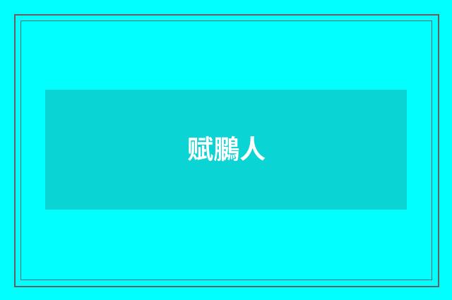 赋鵩人