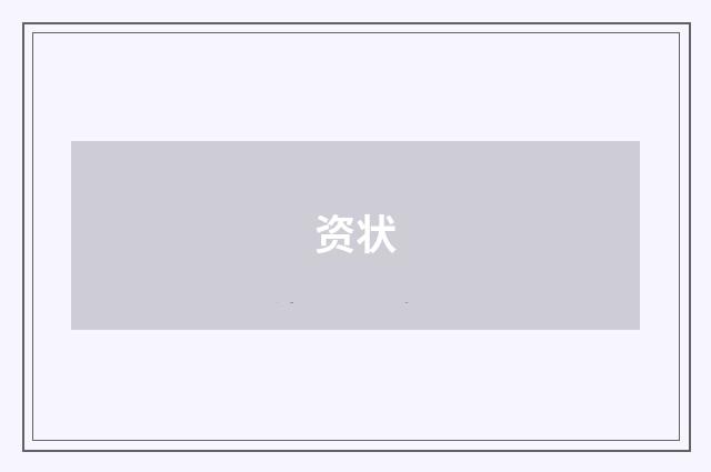 资状