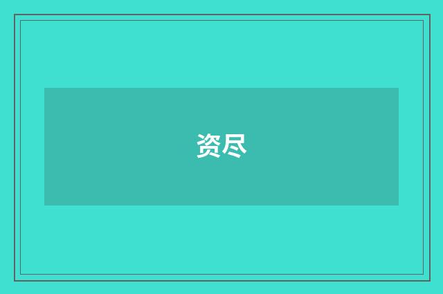 资尽