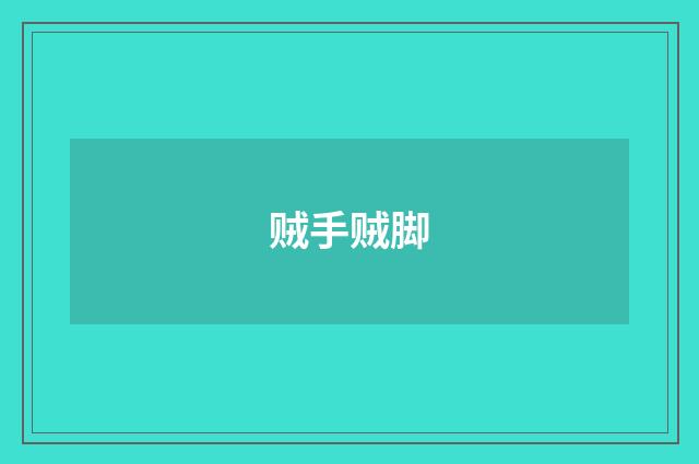贼手贼脚