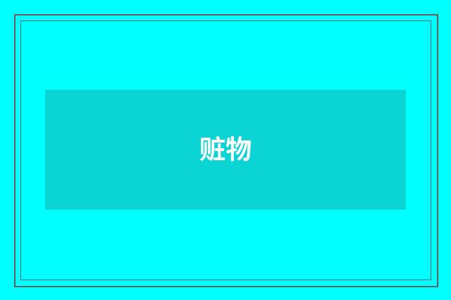 赃物