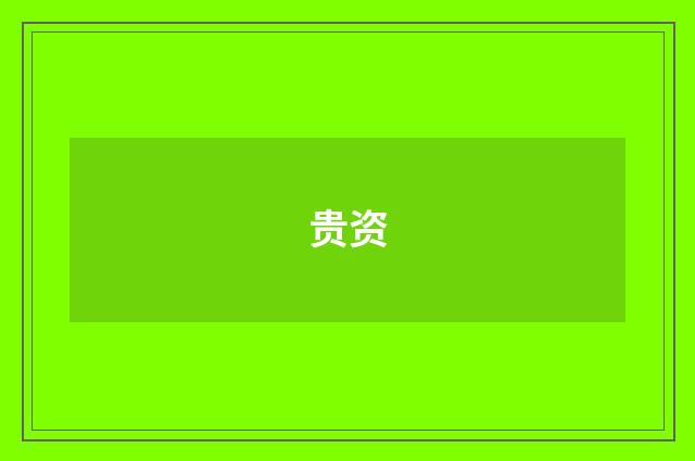 贵资