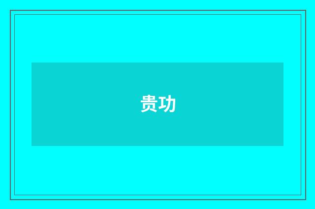 贵功