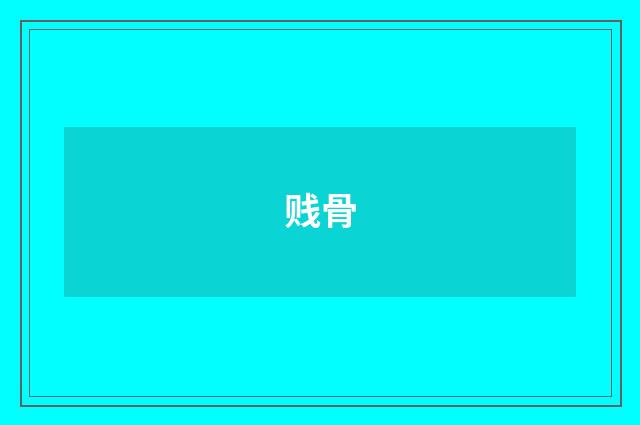 贱骨