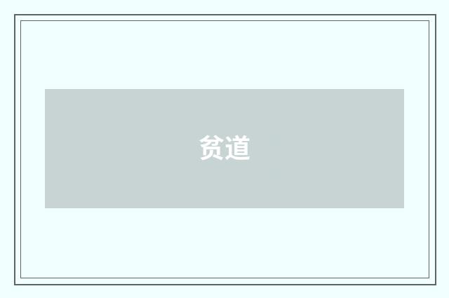 贫道
