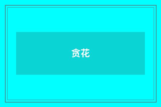 贪花