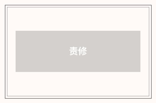 责修