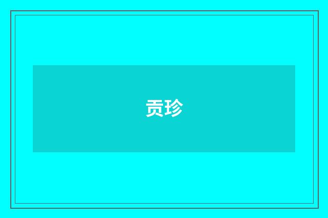 贡珍