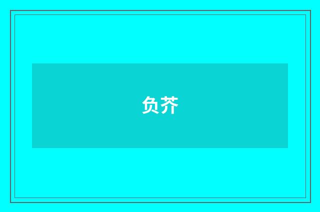 负芥