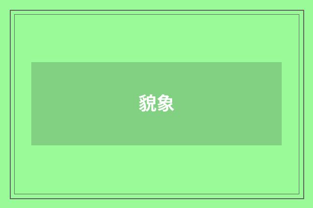 貌象