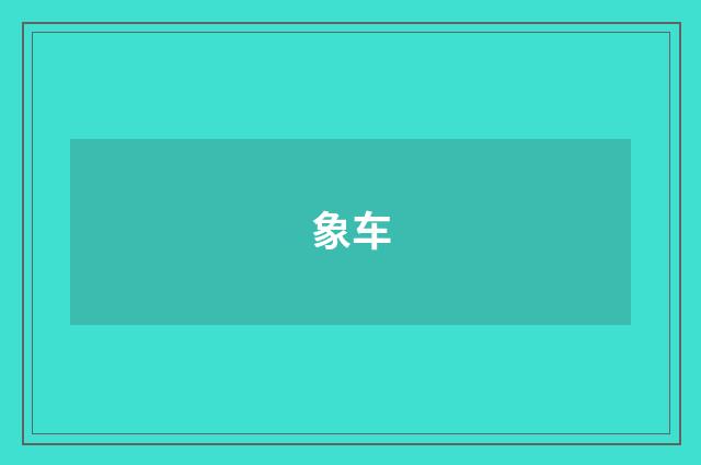 象车