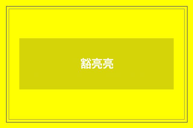 豁亮亮