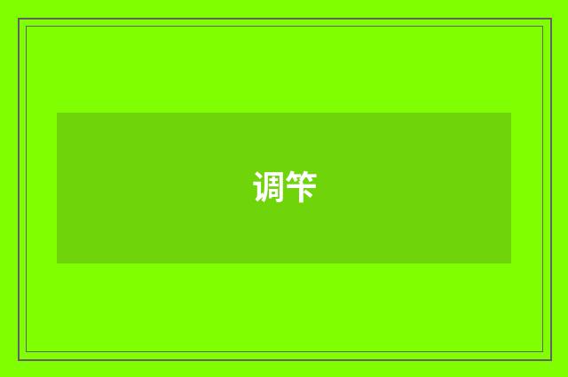 调笇