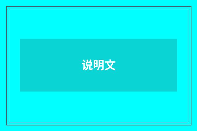 说明文
