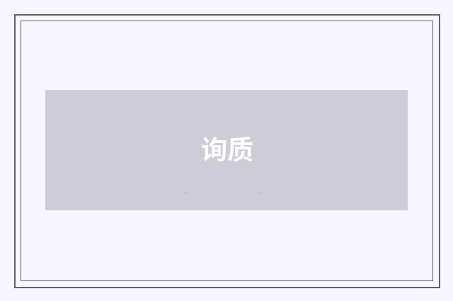 询质