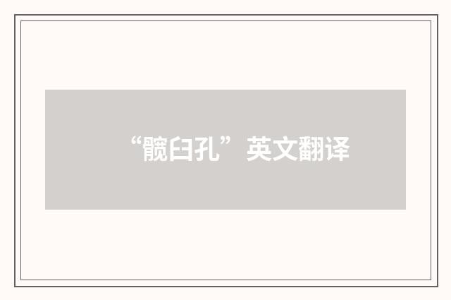 “髋臼孔”英文翻译