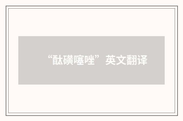 “酞磺噻唑”英文翻译