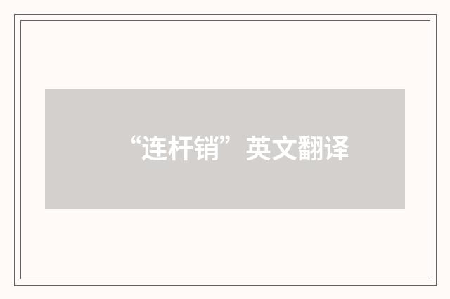 “连杆销”英文翻译