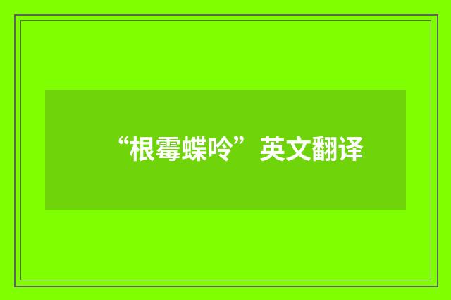 “根霉蝶呤”英文翻译