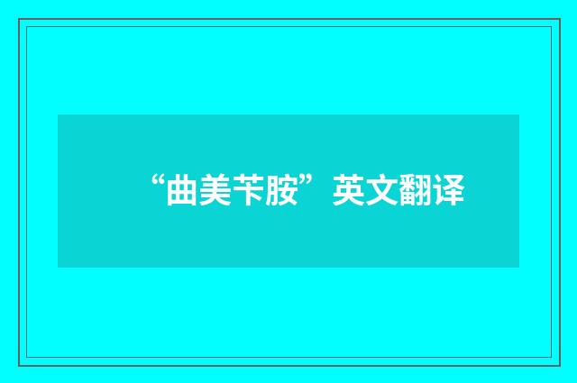“曲美苄胺”英文翻译