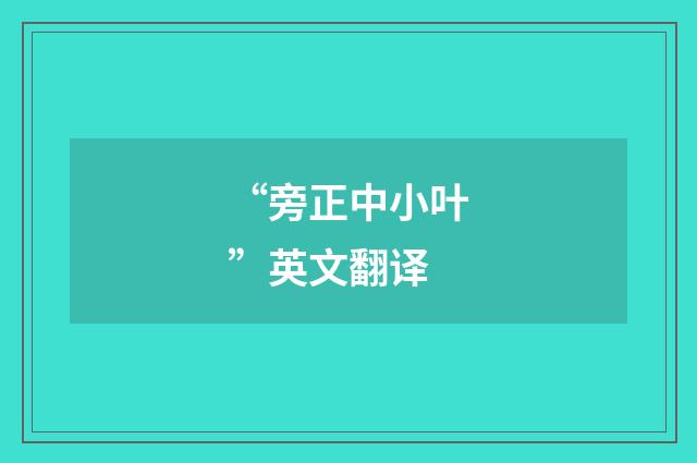 “旁正中小叶”英文翻译