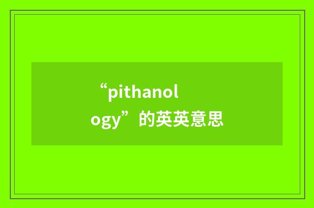 “pithanology”的英英意思
