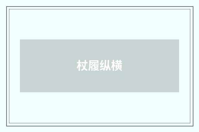杖履纵横