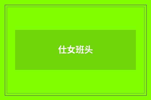 仕女班头