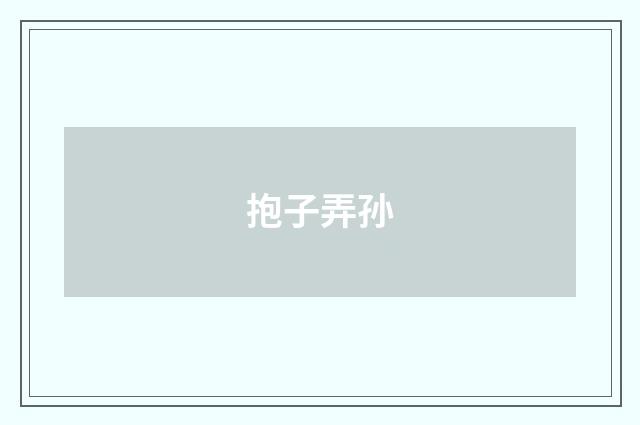抱子弄孙