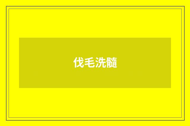 伐毛洗髓