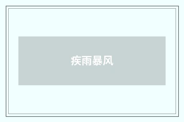 疾雨暴风
