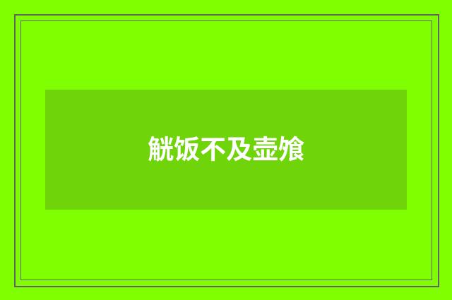 觥饭不及壶飧