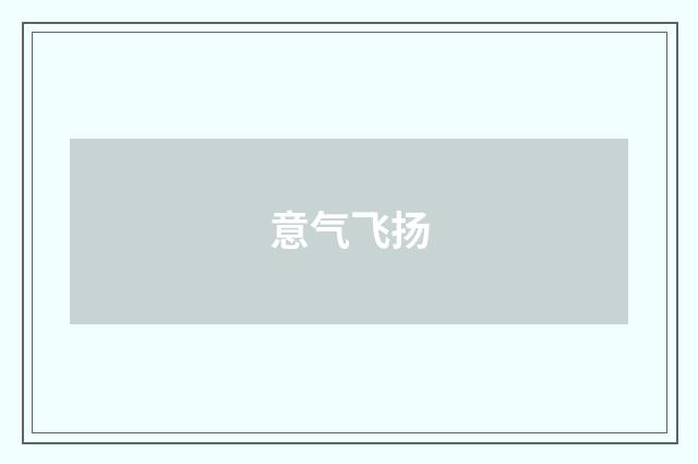 意气飞扬