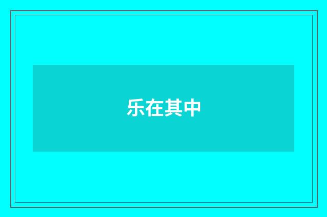 乐在其中
