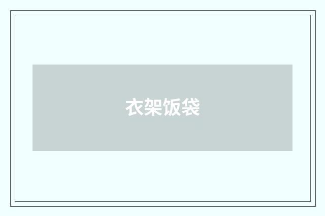 衣架饭袋