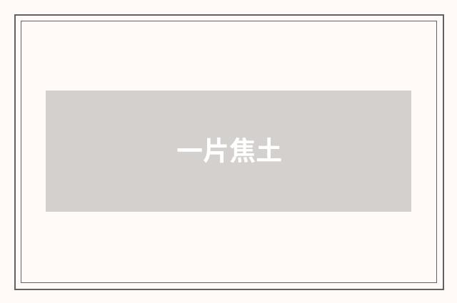 一片焦土