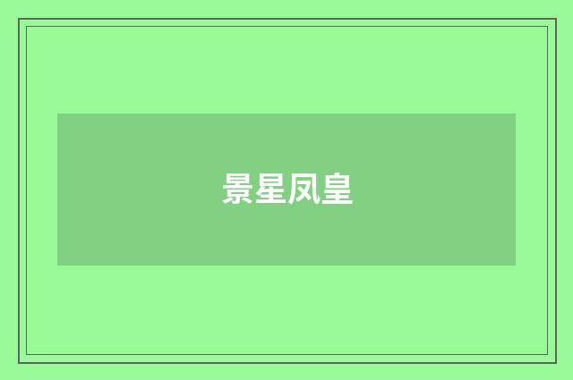 景星凤皇