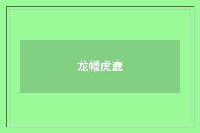 龙幡虎纛
