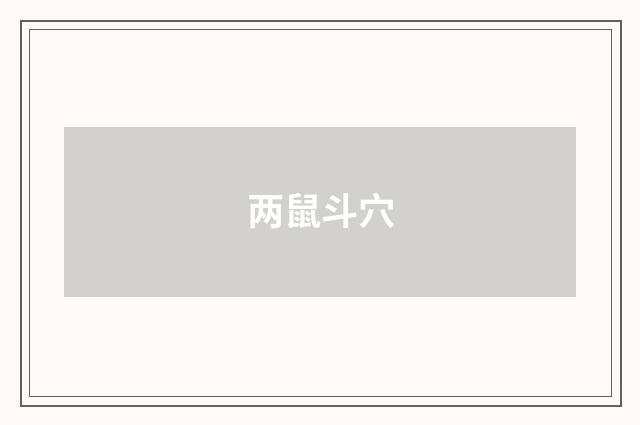 两鼠斗穴
