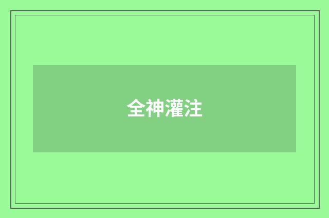 全神灌注