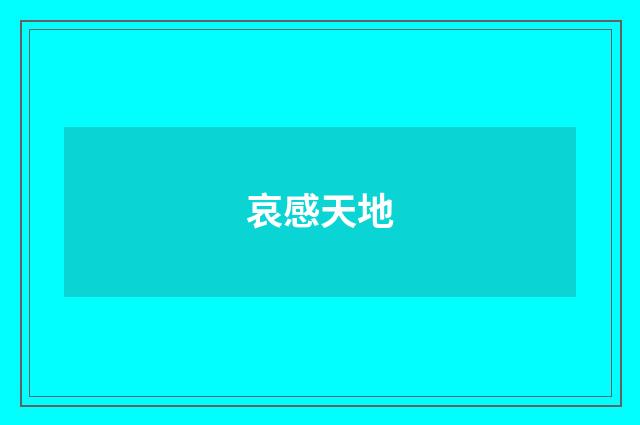 哀感天地