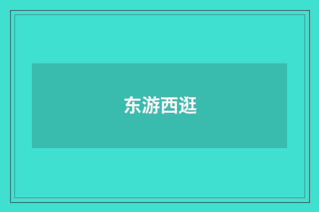 东游西逛