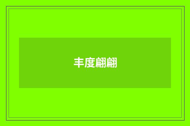 丰度翩翩